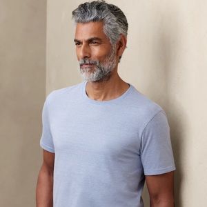 NWOT Men’s Banana Republic Premium Wash Shirt | Cotton | Size L | Light Blue